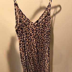 Cheetah slip dress